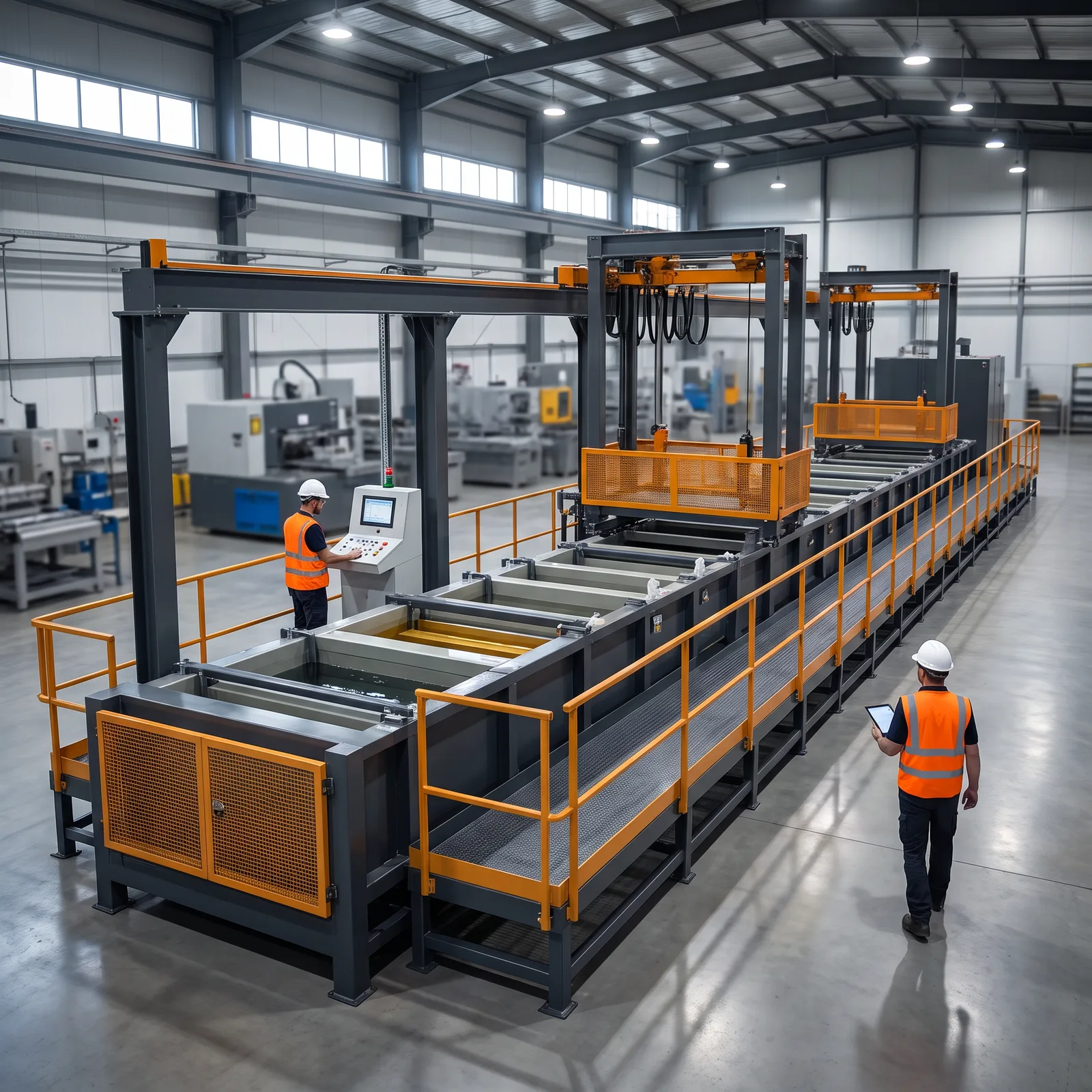 Small-parts (hardware) anodising line