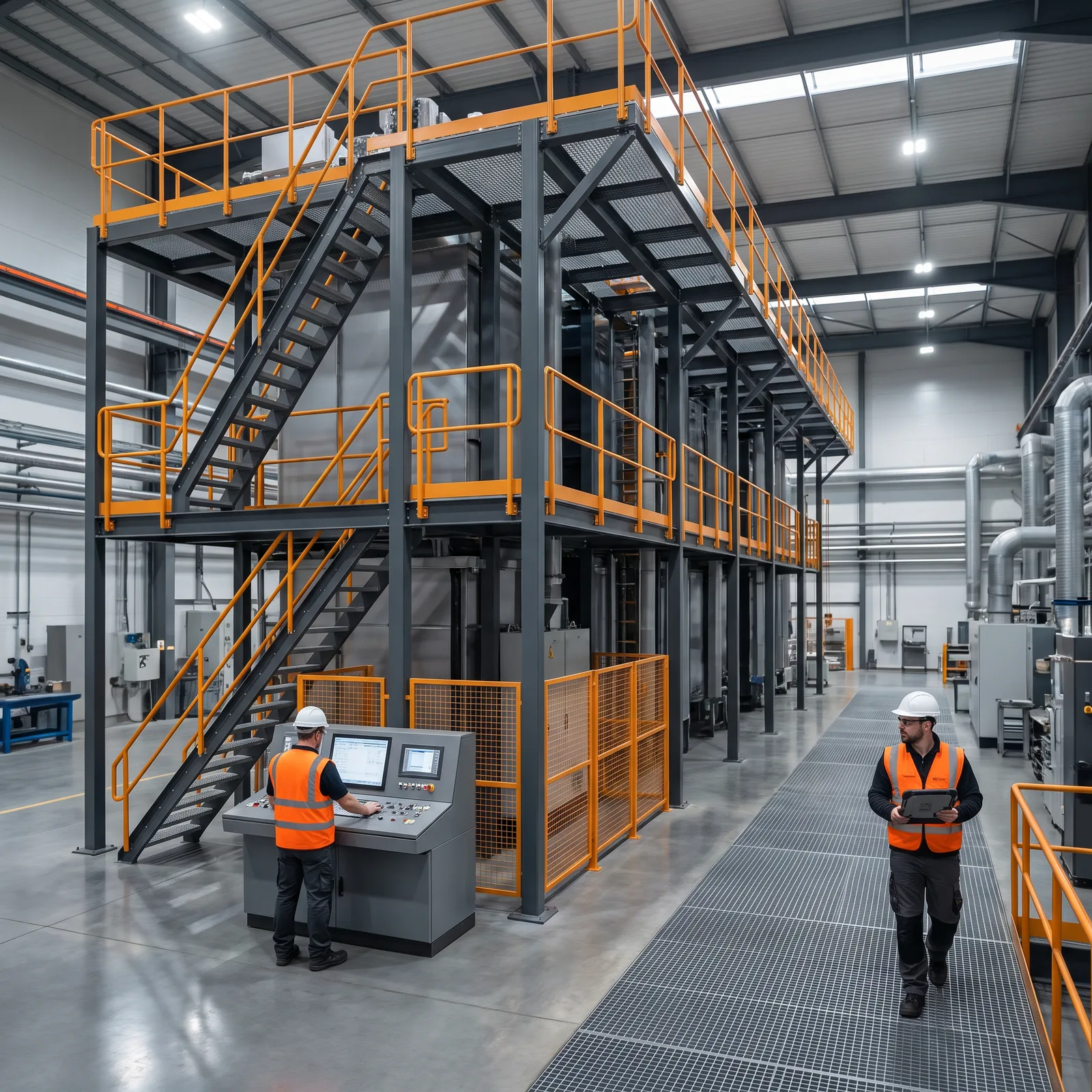 Vertical powder coating line (800-1200 t/month)