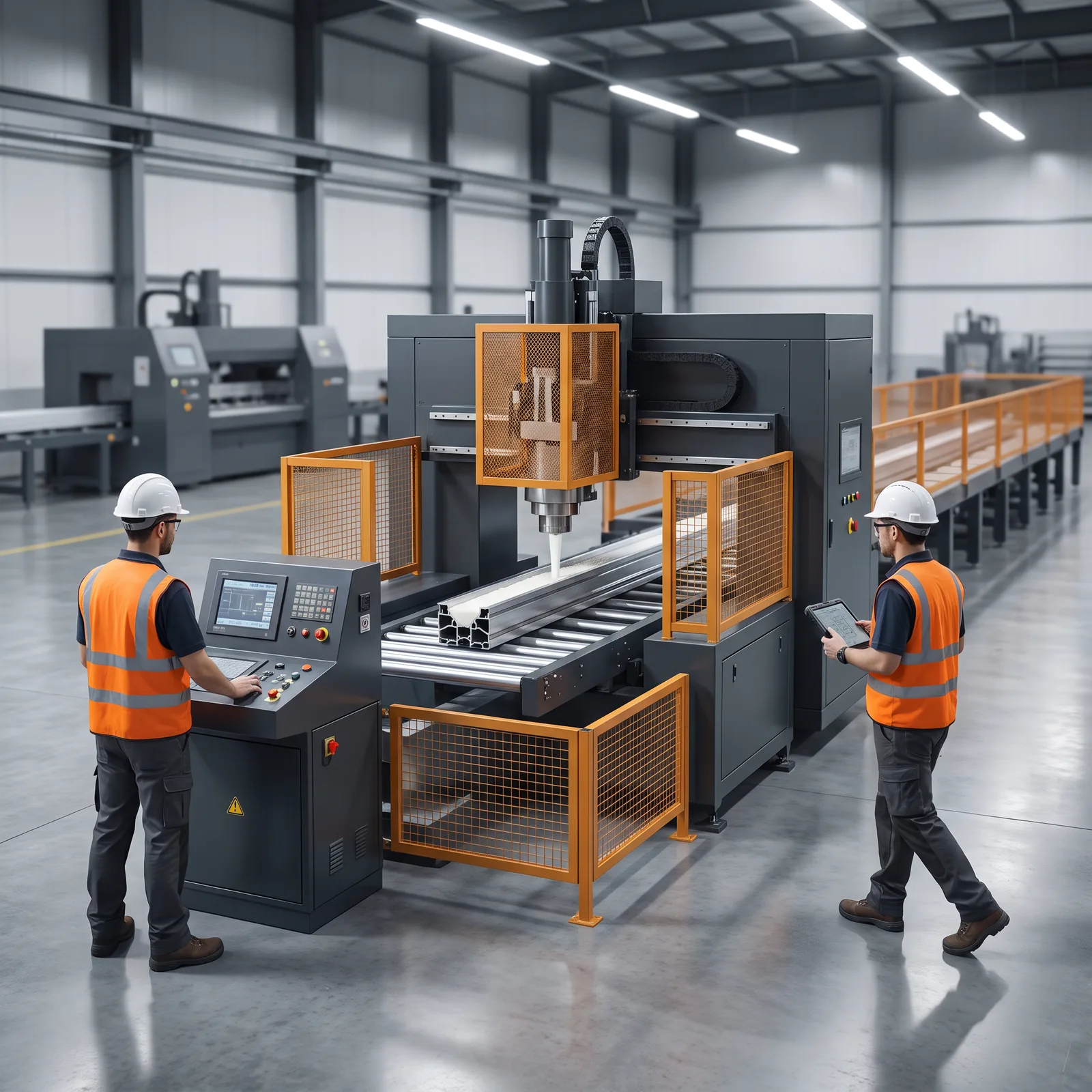Polyurethane pour-and-debridge thermal barrier line