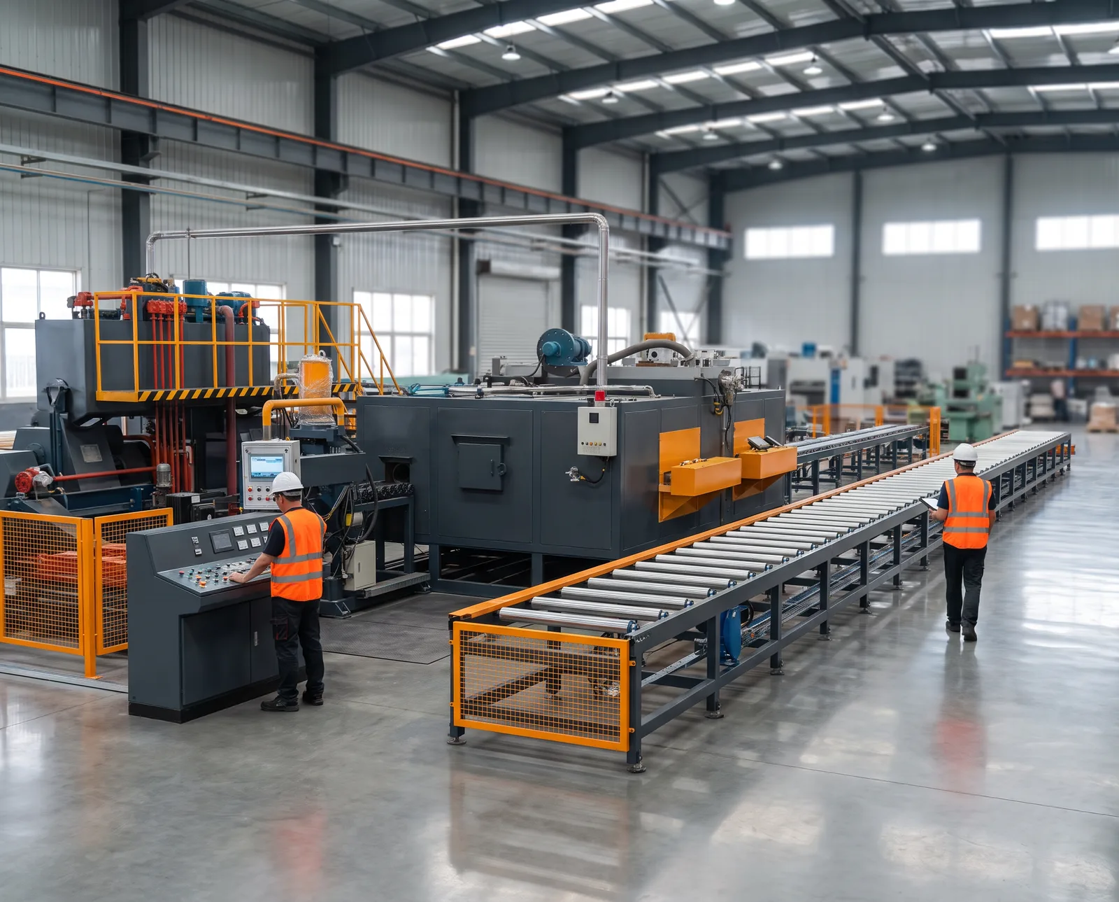 Ligne complète d'extrusion de profilés aluminium (presse 1000-3000 T)