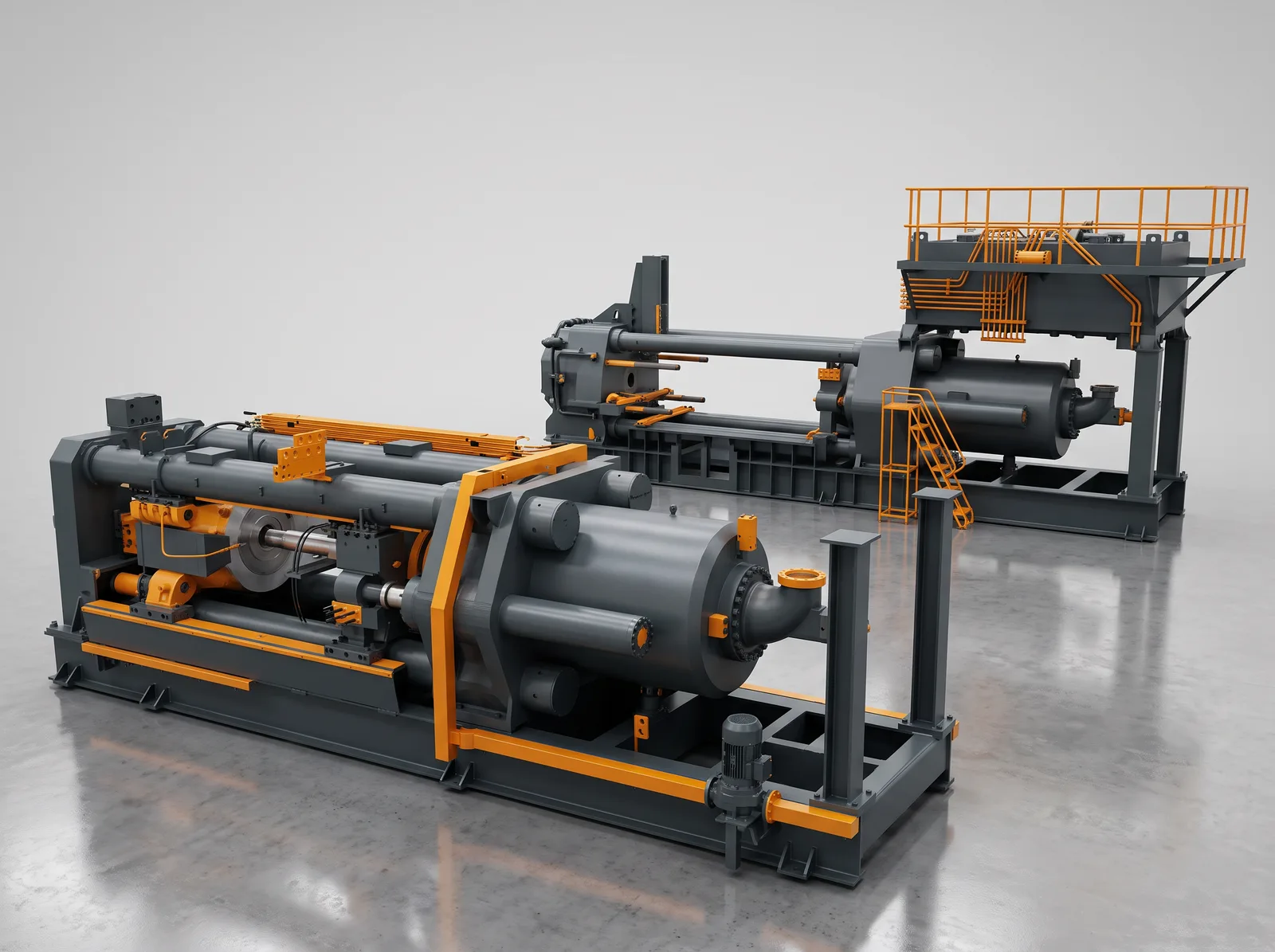1800-tonne extrusion press (7″ billet)
