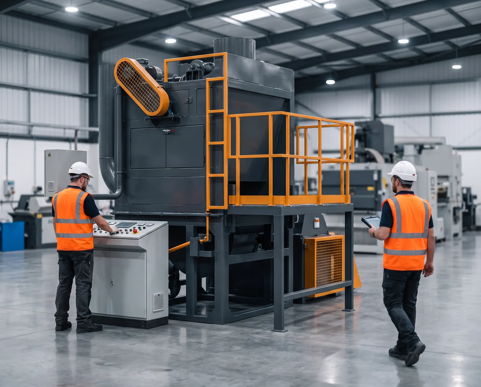 Aluminium hot dross recovery machine (200-600 kg/cycle)